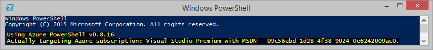 Azure subscription visual clue