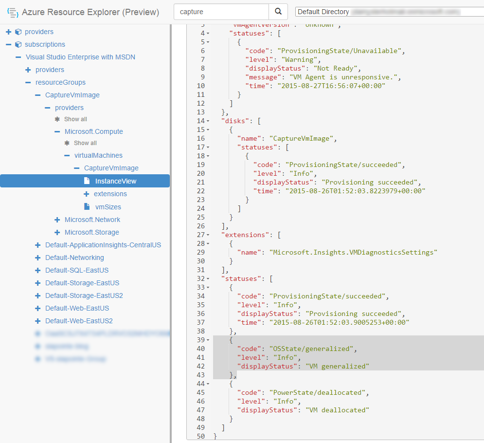 Virtual Machine OSState in ARM Explorer