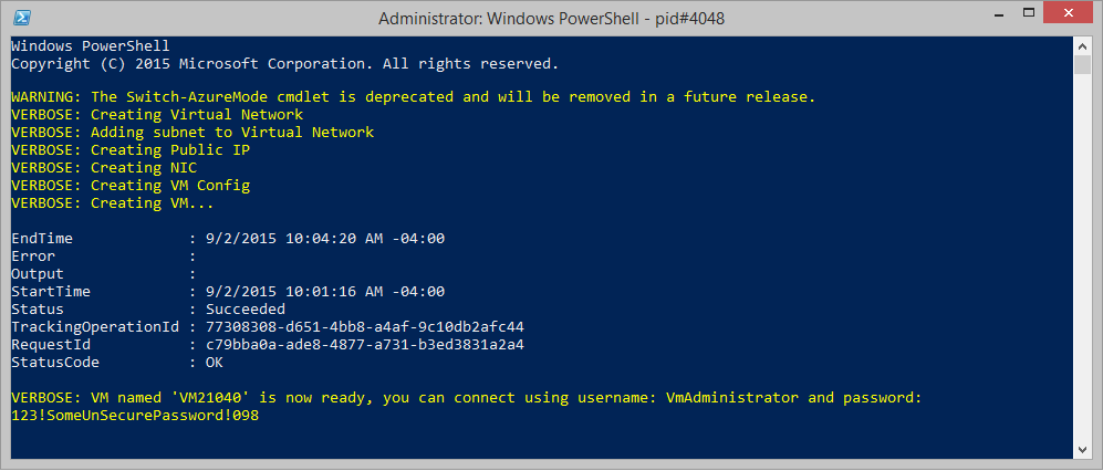 Execution Overview of VM creation